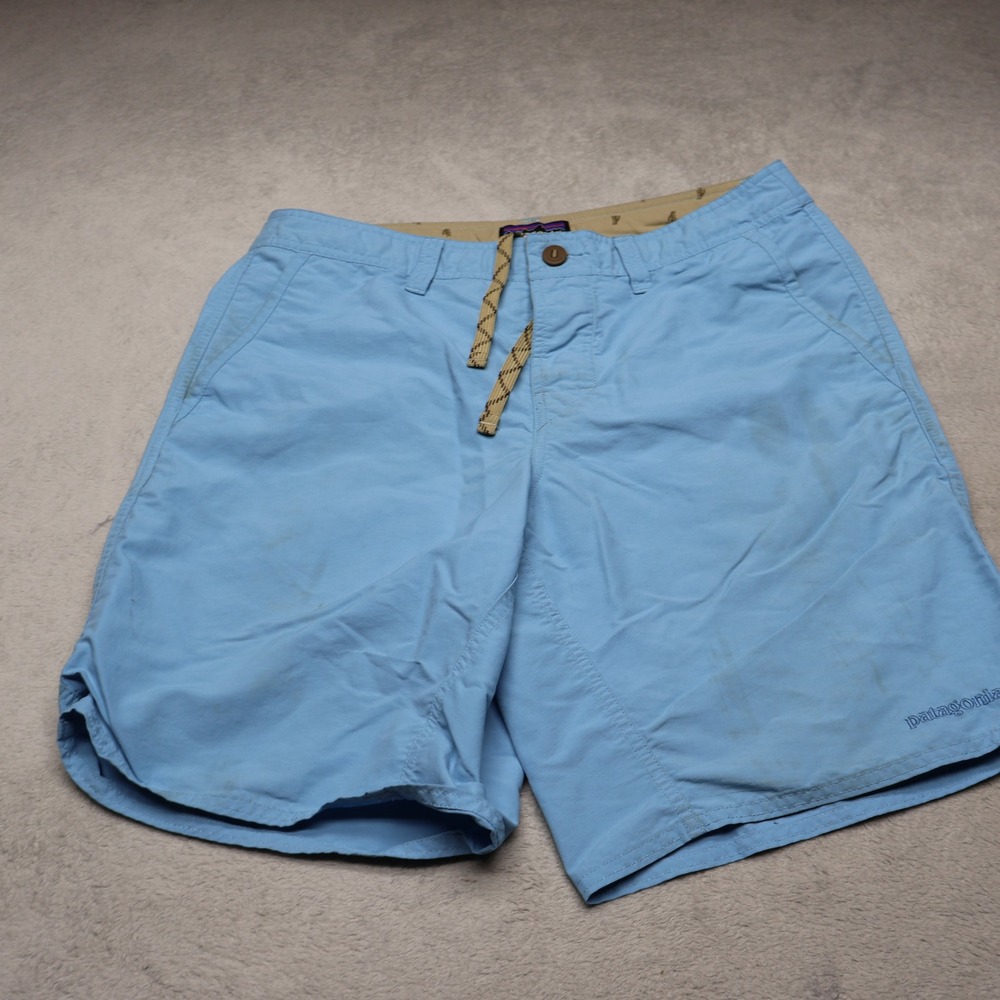 Patagonia Board Shorts Mens‎ 33 Blue Wavefarer Quick Dry Lightweight Outdoor